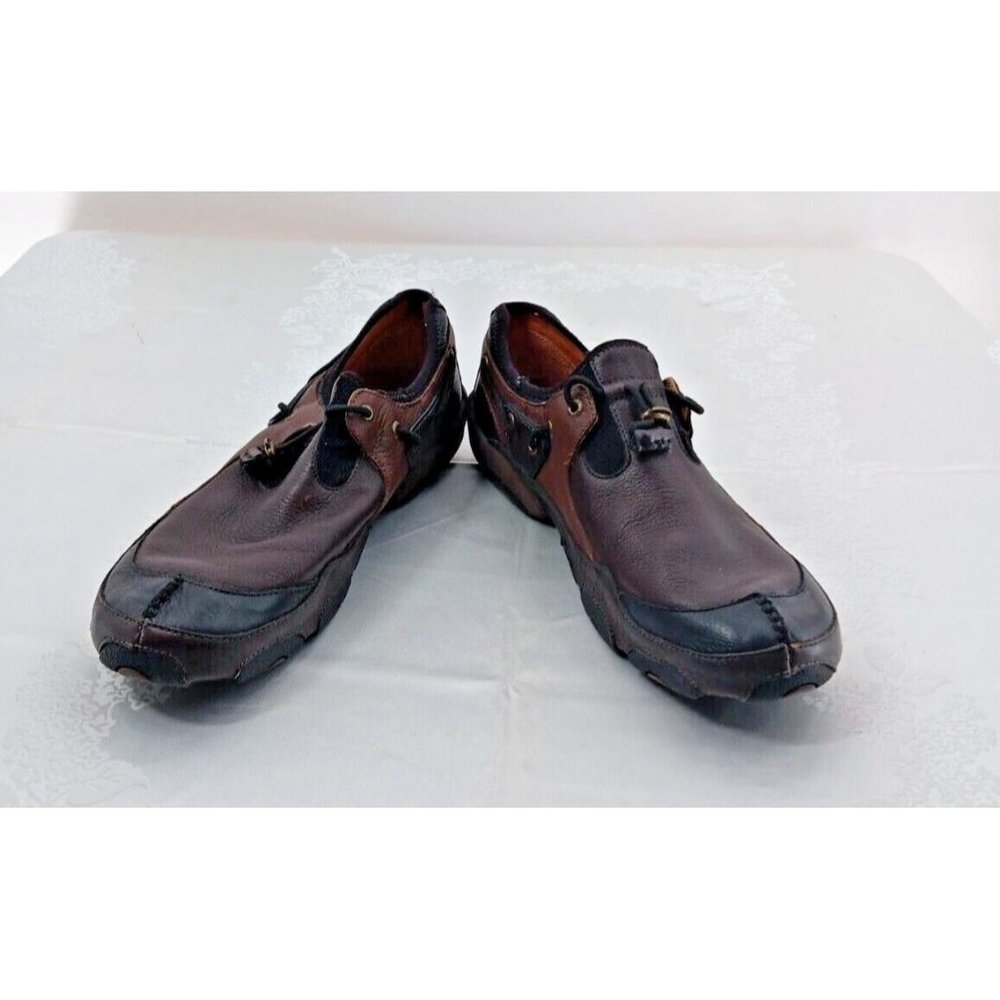 Twisted X Men's Shoes Size 12 Brown Leather Almond Toe Slip On Loafers New